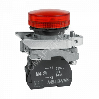 Лампа сигнальная OptiSignal D22 C4-L-M4 красн. металл 230-240VAC XB4BVM4 КЭАЗ 332176 - smartlife-ural.ru – Екатеринбург