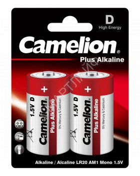 Элемент питания алкалиновый D/LR20 1.5В Plus Alkaline LR20-BP2 BL-2 (блист.2шт) Camelion 1654 - smartlife-ural.ru – Екатеринбург
