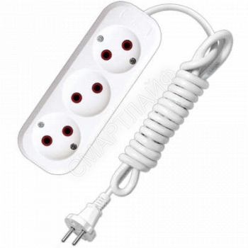 Удлинитель 3х5м без заземл. 6А IP20 У6-639М ПВС 2х0.75 UNIVersal 639М-05 - smartlife-ural.ru – Екатеринбург