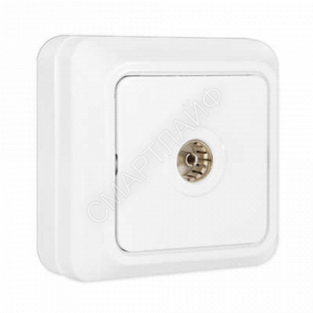 Розетка телевизионная TV 1-м ОП Олимп бел. UNIVersal О0027 - smartlife-ural.ru – Екатеринбург