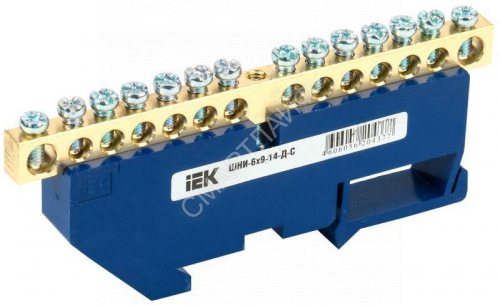 Шина нулевая на DIN-изол. ШНИ 6х9-14-Д-С IEK YNN10-69-14D-K07 - smartlife-ural.ru – Екатеринбург