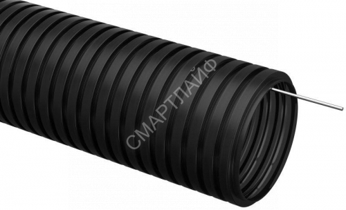 Труба гофрированная ПНД d20мм с протяжкой черн. (уп.25м) IEK CTG20-20-K02-025-1 - smartlife-ural.ru – Екатеринбург