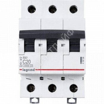 Выключатель автоматический модульный 3п C 20А 4.5кА RX3 ИЭК Leg 419709 - smartlife-ural.ru – Екатеринбург