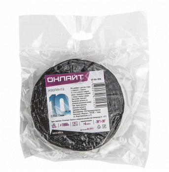 Изолента ХБ 15мм (рул.10м) 61 152 OIT-H15-10/BL 100г ОНЛАЙТ 61152 - smartlife-ural.ru – Екатеринбург
