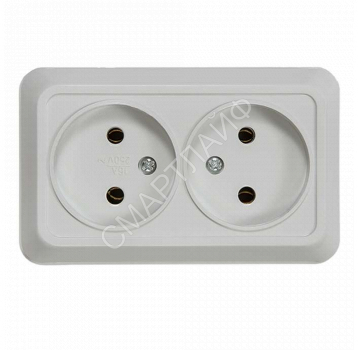 Розетка 2-м ОП Bolleto 7102 16А IP20 бел. ASD / IN HOME 4680005959822 - smartlife-ural.ru – Екатеринбург