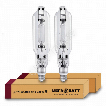 Лампа газоразрядная металлогалогенная ДРИ 2000 380/4000К E40 (12) МЕГАВАТТ 03123 - smartlife-ural.ru – Екатеринбург