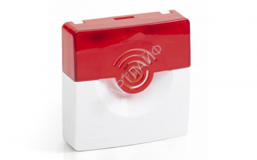 Оповещатель охранно-пожарный комбинированный свето-звуковой ОПОП 124-7 100дБ 24В 10/30мА 9-27В корпус бел./красн. Рубеж Rbz-226682 - smartlife-ural.ru – Екатеринбург