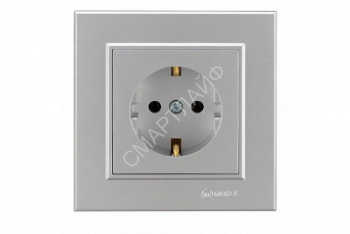Розетка 1-м СП Karea 16А IP20 с/з сереб. Makel 56065028 - smartlife-ural.ru – Екатеринбург