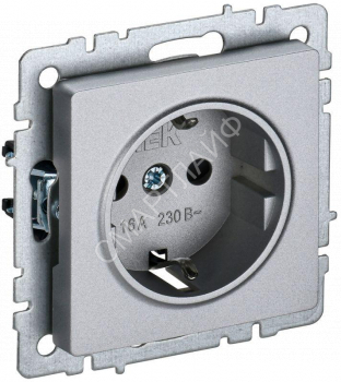 Розетка BRITE РС14-1-0-БрА 16А с заземл. защ. шторки механизм алюм. IEK BR-R14-16-K47 - smartlife-ural.ru – Екатеринбург