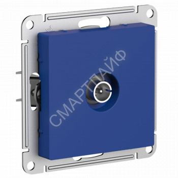 Розетка телевизионная TV AtlasDesign коннектор механизм аквамарин SE ATN001193 - smartlife-ural.ru – Екатеринбург