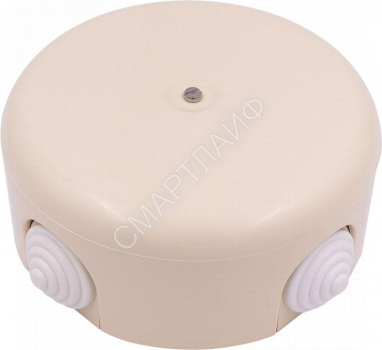 Коробка распределительная 110мм (4 кабельных ввода в комплекте) пластик песочн. зол. Bironi B1-522-24-K - smartlife-ural.ru – Екатеринбург