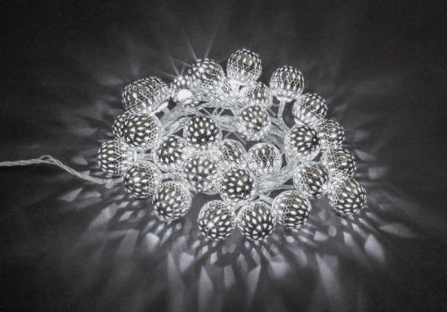 Гирлянда светодиодная "Серебряные шарики" 14 042 NGF-D004-30CW-230 метал. Navigator 14042 - smartlife-ural.ru – Екатеринбург