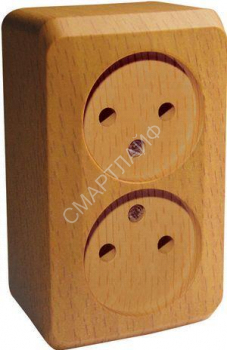 Розетка 2-м ОП Этюд Дача 16А IP20 250В без заземл. без защ. шторок бук SE PA16-005T - smartlife-ural.ru – Екатеринбург