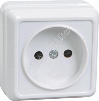 Розетка 1-м ОП Октава 10А IP20 без заземл. бел. GENERICA ERO10-K01-10-DC - smartlife-ural.ru – Екатеринбург