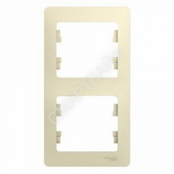 Рамка 2-м Glossa вертикал. беж. SE GSL000206 - smartlife-ural.ru – Екатеринбург