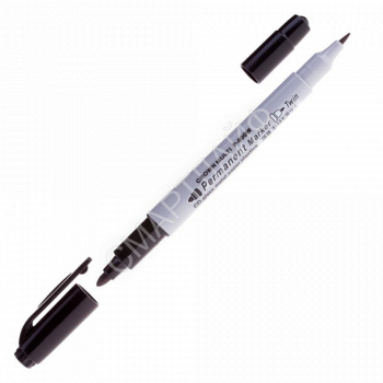 Маркер перманентный двухсторонний "Multi Marker Twin" 2мм/1мм пулевидный черн. Crown Б0048242 - smartlife-ural.ru – Екатеринбург