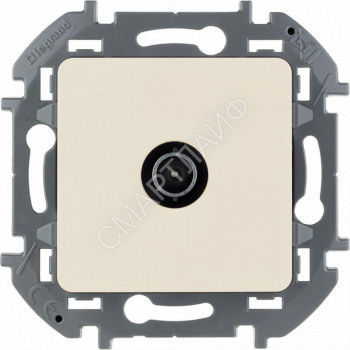 Розетка телевизионная оконечная TV Inspiria 10дБ 5-862мГц механизм сл. кость IEK 673871 - smartlife-ural.ru – Екатеринбург