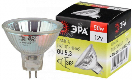 Лампа галогенная GU5.3-MR16-50W-12V-Cl ЭРА C0027358 - smartlife-ural.ru – Екатеринбург