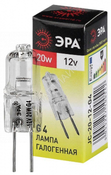 Лампа галогенная G4-JC-20W-12V ЭРА C0027369 - smartlife-ural.ru – Екатеринбург