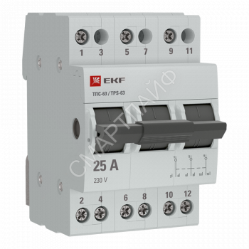 Переключатель трехпозиционный ТПС-63 3P 25А PROxima EKF TPS325 - smartlife-ural.ru – Екатеринбург