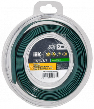 Трубка термоусадочная ТТУ нг-LS 8/4 зел. (уп.2м) IEK UDR12-008-004-002-K06-T - smartlife-ural.ru – Екатеринбург