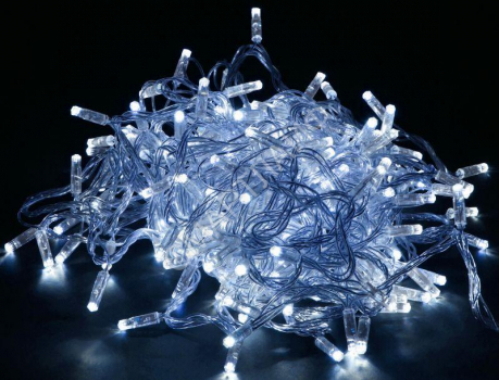 Гирлянда "Нить" 10м 100LED бел. IP44 провод прозр. 230В с контроллером 8 режимов IEK LGDU111-2-100-10-T-S-44 - smartlife-ural.ru – Екатеринбург