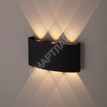 Светильник WL12 BK декор. подсветка светодиод. 6х1Вт IP54 черн. ЭРА Б0034611 - smartlife-ural.ru – Екатеринбург