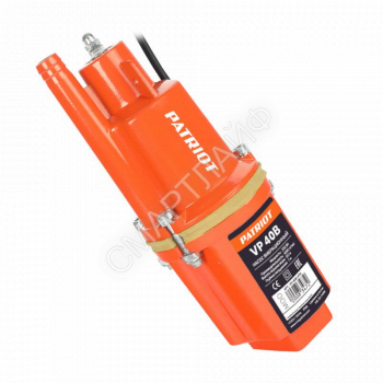 Насос погружной вибрационный VP 40В верхний забор кабель 40м 250Вт 18л/мин H60м D96мм термозащита PATRIOT 315302496 - smartlife-ural.ru – Екатеринбург