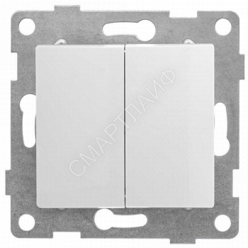 Переключатель проходной 2-кл. СП Bravo 10А IP20 250В для двух цепей механизм GUSI С10В8-001 - smartlife-ural.ru – Екатеринбург