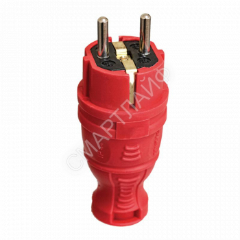 Вилка прямая с заземл. IP44 каучук красн. TOKOV TKE-C13-KV-Z - smartlife-ural.ru – Екатеринбург