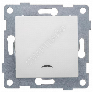 Выключатель 1-кл. СП Ugra 10А 250В с индикацией механизм бел. GUSI С11В18-001 - smartlife-ural.ru – Екатеринбург