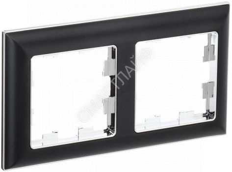 Рамка 2-м BRITE РУ-2-Бр хром/черн. IEK BR-M22-12-2-K23 - smartlife-ural.ru – Екатеринбург