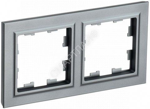 Рамка 2-м BRITE РУ-2-БрС сталь IEK BR-M22-K46 - smartlife-ural.ru – Екатеринбург