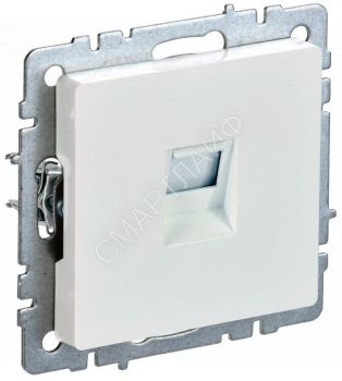 Розетка компьютерная СП RJ45 кат.5E BRITE РК10-БрЖ механизм жемчуж. IEK BR-K10-1-K36 - smartlife-ural.ru – Екатеринбург