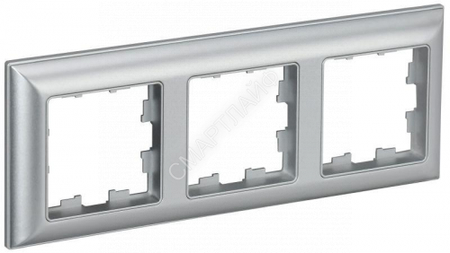 Рамка 3-м BRITE РУ-3-Бр алюм./алюм. IEK BR-M32-12-K47 - smartlife-ural.ru – Екатеринбург
