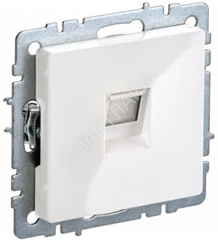 Розетка компьютерная СП RJ45 кат.6 BRITE РК11-БрБ механизм бел. IEK BR-K10-2-K01 - smartlife-ural.ru – Екатеринбург
