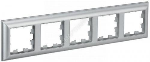 Рамка 5-м BRITE РУ-5-Бр алюм./алюм. IEK BR-M52-12-K47 - smartlife-ural.ru – Екатеринбург