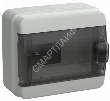 Корпус КМПн-8 TEKFOR IP65 черн. прозр. дверь пластик. IEK TF5-KP72-N-08-65-K03-K02 - smartlife-ural.ru – Екатеринбург