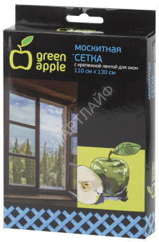 Сетка москитная для окон 110х130см (сетка + крепеж. лента) GBN002 Green Apple Б0032058 - smartlife-ural.ru – Екатеринбург