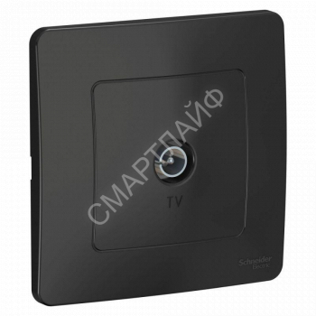 Розетка телевизионная TV 1-м СП Blanca коннектор антрацит SE BLNTS000016 - smartlife-ural.ru – Екатеринбург