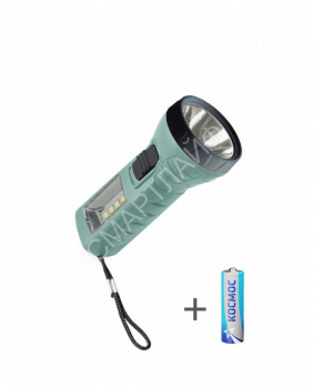 Фонарь ручной 0.5Вт LED+4SMD(1Вт) 1xAA (R6) корпус ABS-пластик ремешок ручной КОСМОС KOC123B - smartlife-ural.ru – Екатеринбург