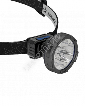 Фонарь аккумуляторный налобный 2Вт SMD LED Li-ion 14500 500мА.ч корпус ABS-пластик USB-шнур регулируемый эласт. ремешок КОСМОС KOC513Lit - smartlife-ural.ru – Екатеринбург