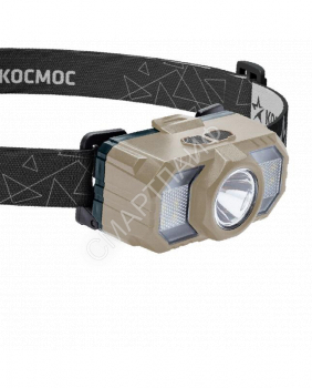 Фонарь аккумуляторный налобный 2Вт LED+2Вт SMD LED+красн. съемные Li-ion 2x18650 1200мА.ч=2400 мА.ч корпус ABS-пластик USB-шнур регулируемый эласт. ремешок КОСМОС KOC506Lit - smartlife-ural.ru – Екатеринбург