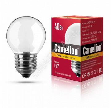 Лампа накаливания MIC D FR 40Вт E27 Camelion 9869 - smartlife-ural.ru – Екатеринбург
