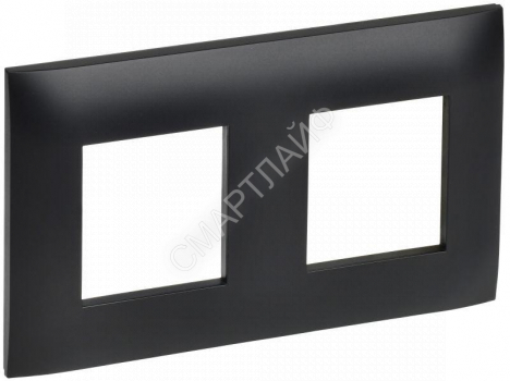 Рамка 2-м SKANDY SK-F02Bl черн. IEK SK-M22-K02 - smartlife-ural.ru – Екатеринбург