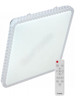 Светильник светодиодный PREMIUM MYSTERY QUADRO 75Вт 230В 3000-6500К 6000лм IP40 530х530х70мм настенно-потолочный управляемый с пультом ДУ КОСМОС KSMystQD75W - smartlife-ural.ru – Екатеринбург