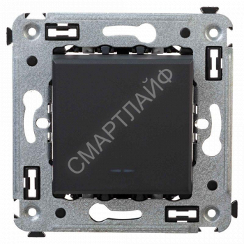 Выключатель 1-кл. СП Avanti "Черный матовый" DKC 4412103 - smartlife-ural.ru – Екатеринбург