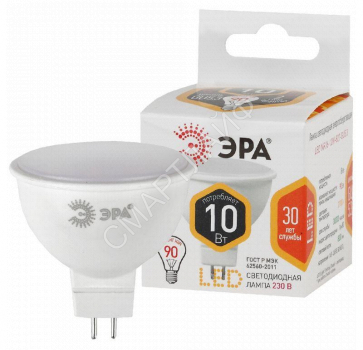 Лампа светодиодная MR16-10W-827-GU5.3 800лм Эра Б0032995 - smartlife-ural.ru – Екатеринбург