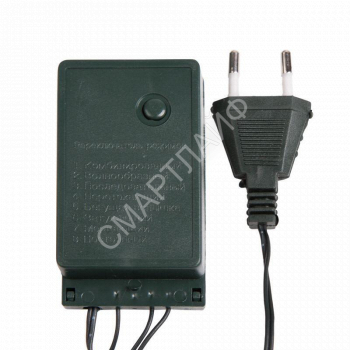 Гирлянда светодиодная "Твинкл Лайт" 20м 160LED тепл. бел. 10Вт 220-240В IP20 с контроллером 8 режимов провод ПВХ темн. зел. Neon-Night 303-116 - smartlife-ural.ru – Екатеринбург