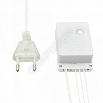 Гирлянда светодиодная "Сеть" 1.5х1.5м 150LED бел. 12Вт 220-240В IP20 с контроллером 8 режимов провод ПВХ прозр. Neon-Night 215-125 - smartlife-ural.ru – Екатеринбург